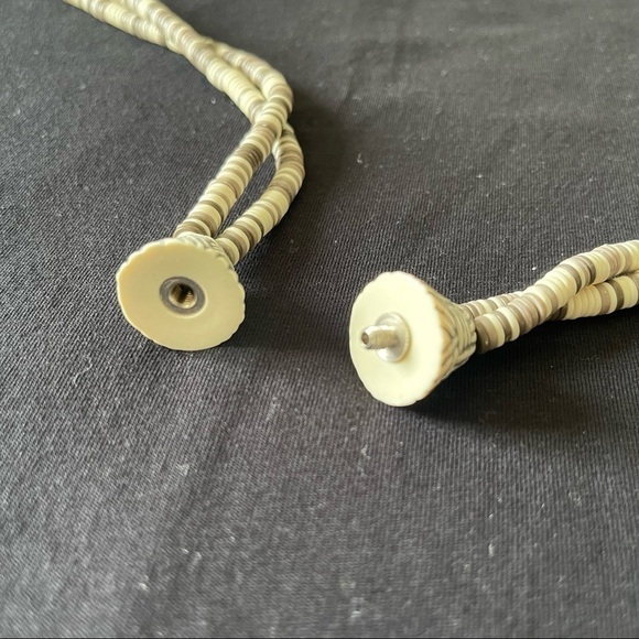 Vintage Long Beaded Necklace Beach Costal Ivory Taupe Color Size Large - Picture 4 of 6